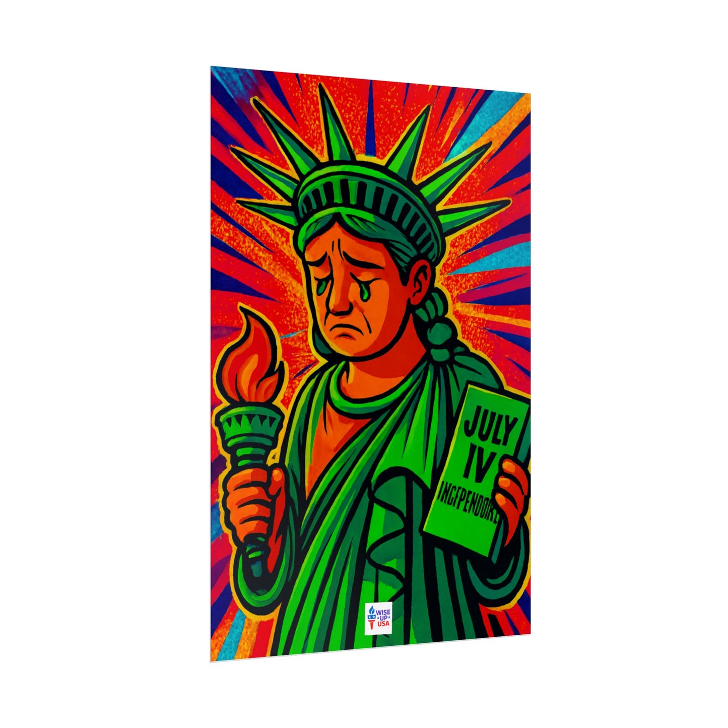 Colorful Protest Art Poster, Trump Shamed Statue of Liberty, Activism Wall Art, Educational Prints, Gift for Teachers and Students