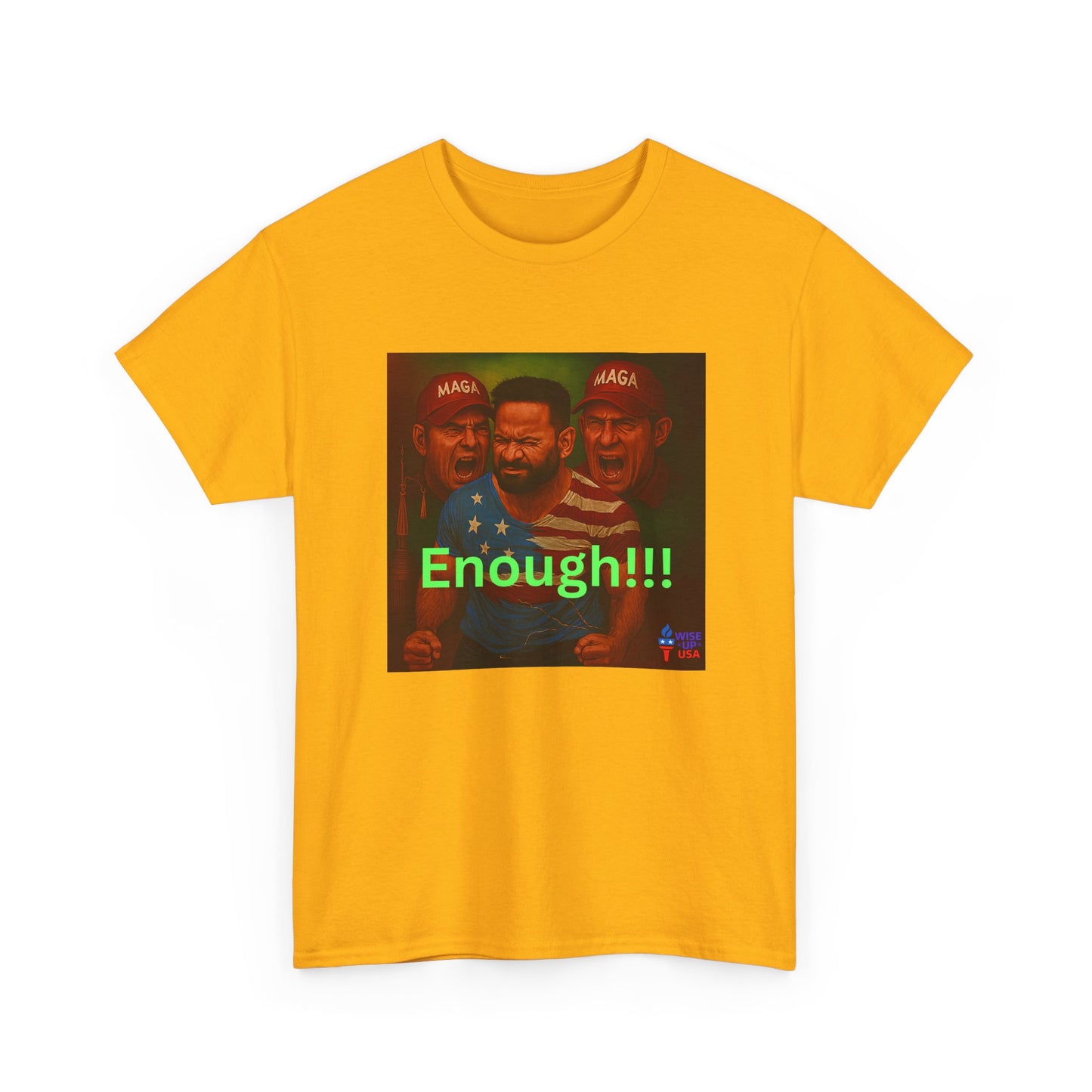 Enough 2 MAGA! Unisex Heavy Cotton Tee, Election Day Apparel Activists, Against Trump, Republicans, and MAGA, Resistance, No MAGA,