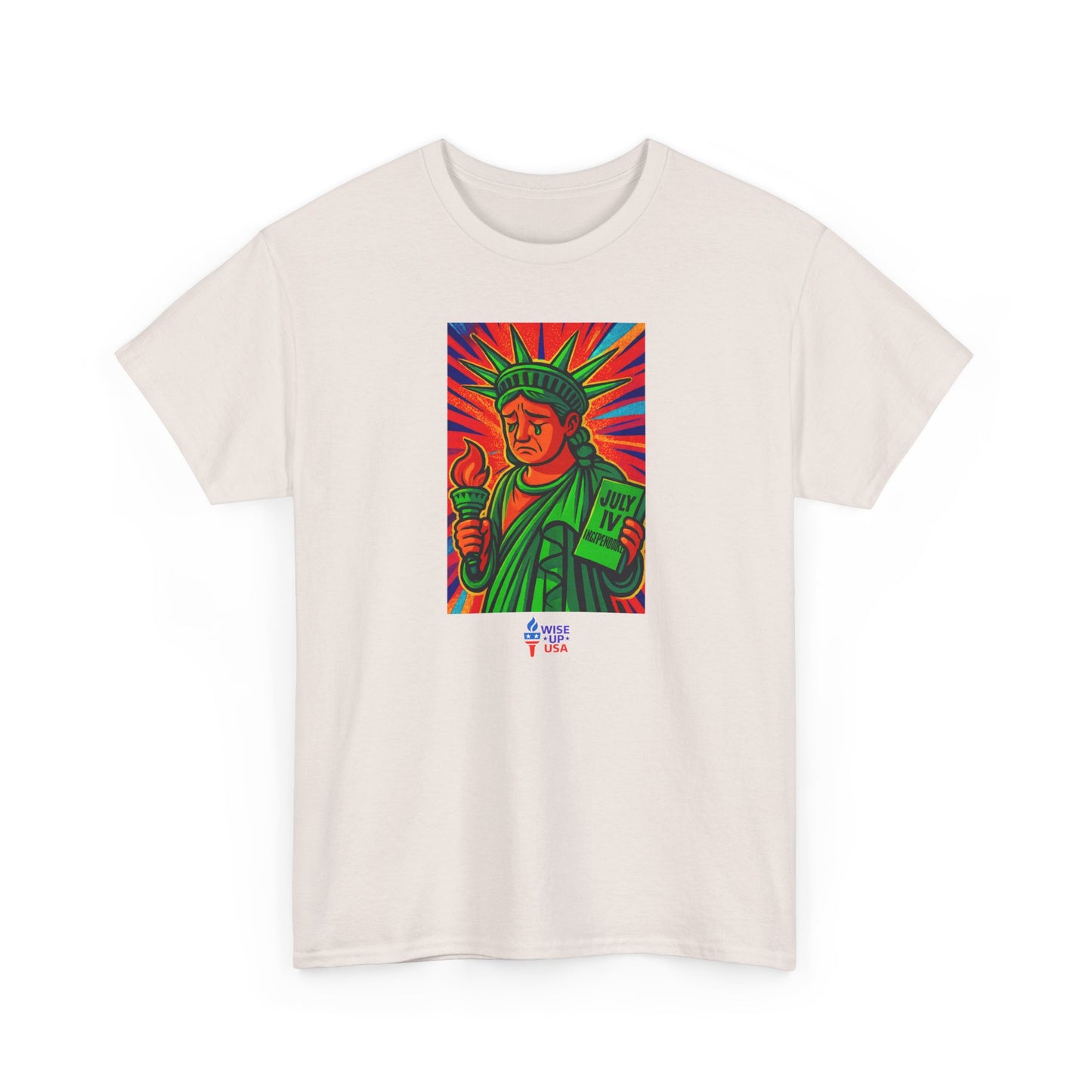 Unisex Heavy Cotton Tee with Patriotic, Trump Shamed Statue, Design, Election Day Apparel, Revolution, Gift for Activists, Midterm 26
