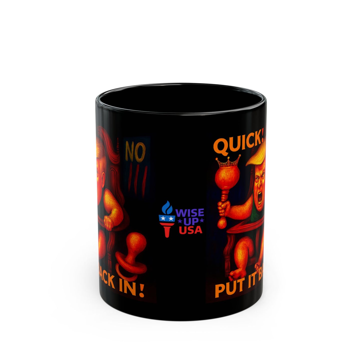 Stop Trump Black Mug for Patriots, Political Activists, Coffee Lovers, Drinkware, Gift for Political Activists, 11oz & 15oz Sizes