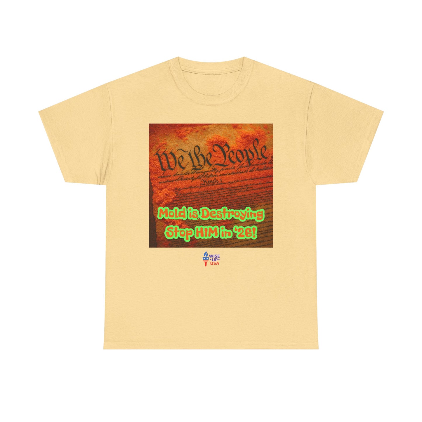 Unisex Heavy Cotton Tee with Stop Him '26, Design, Election Day Apparel, Revolution, Gift for Activists, Midterm 26, Destroy Constitution