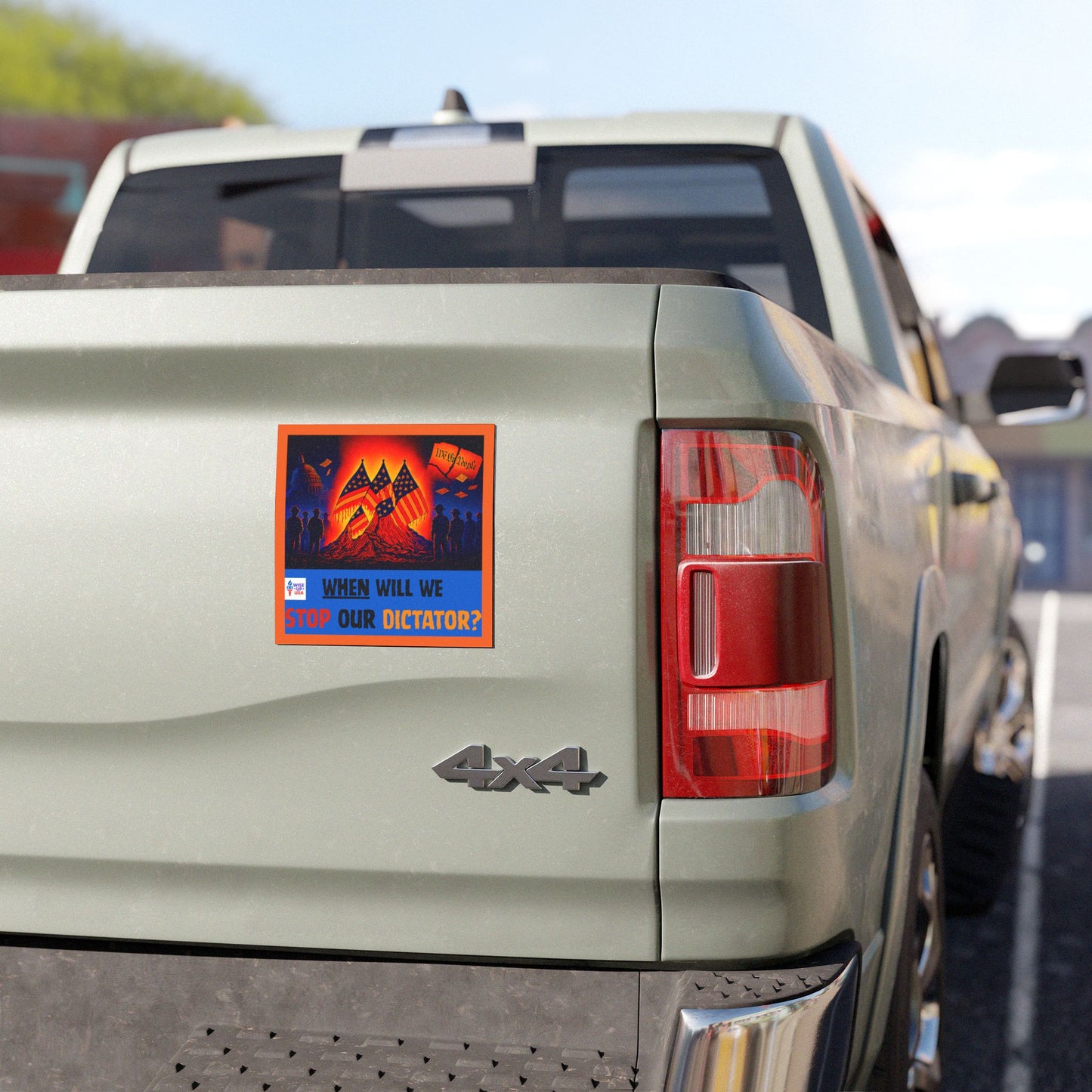 Political Car Magnets, USA Election Decor, Stop Dictator, Gift for Activists, Stop Trump, Wise Up USA, Midterm Elections, Vote '26
