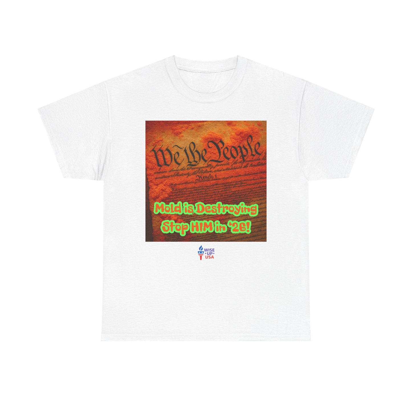 Unisex Heavy Cotton Tee with Stop Him '26, Design, Election Day Apparel, Revolution, Gift for Activists, Midterm 26, Destroy Constitution
