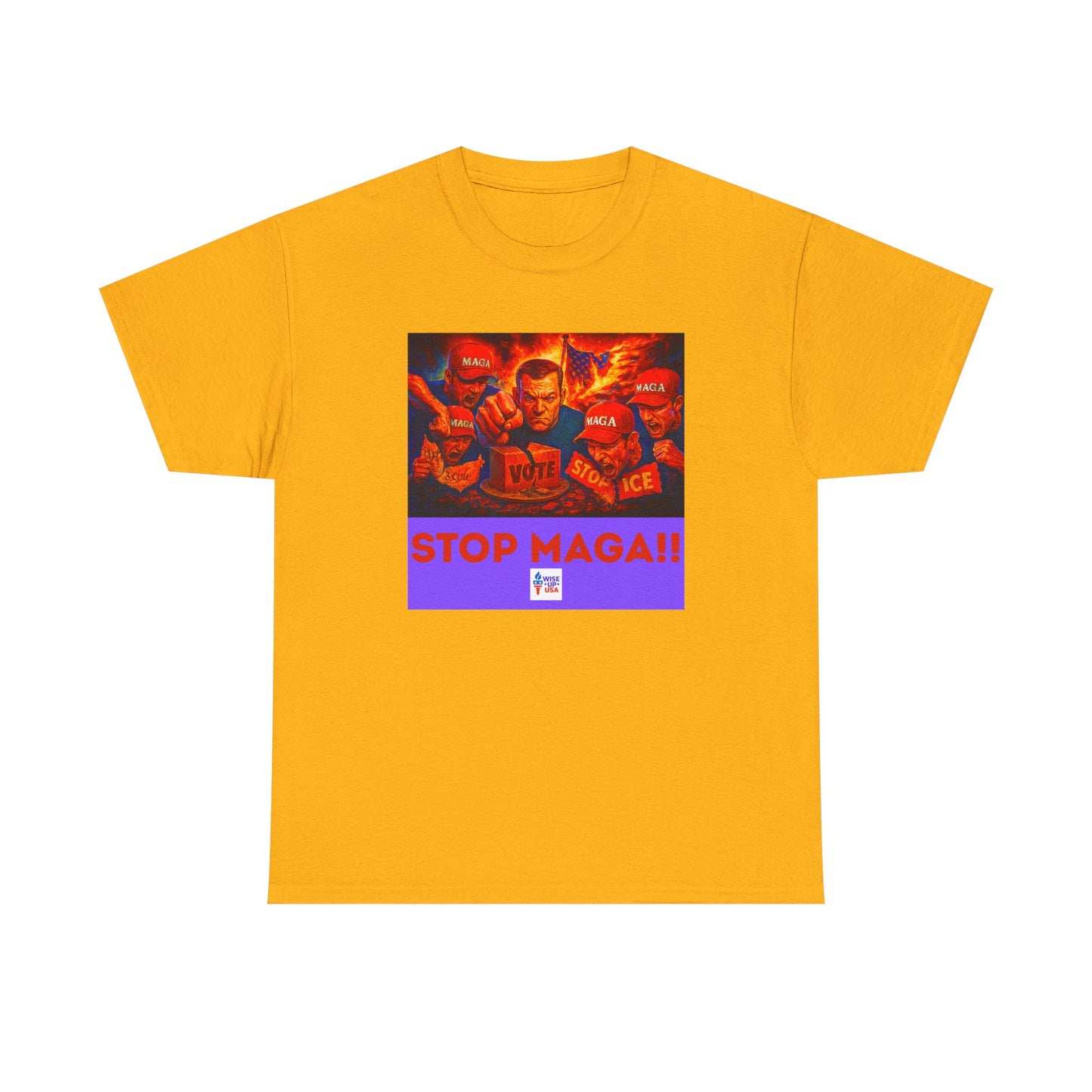 STOP MAGA '26 Unisex Heavy Cotton Tee - Election Day Apparel, Stop Trump - Gift for Activists, Midterm 26 - Rid of Republicans, Stop ICE,