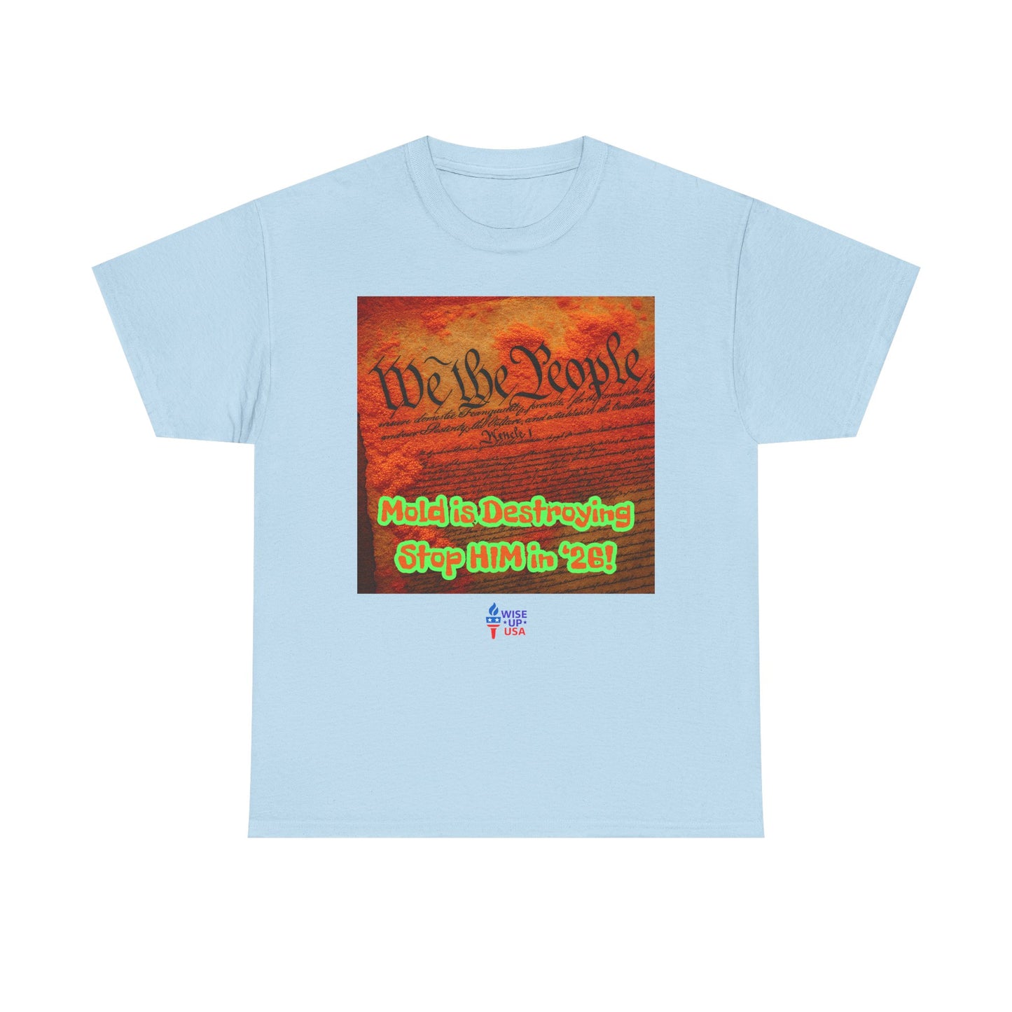 Unisex Heavy Cotton Tee with Stop Him '26, Design, Election Day Apparel, Revolution, Gift for Activists, Midterm 26, Destroy Constitution