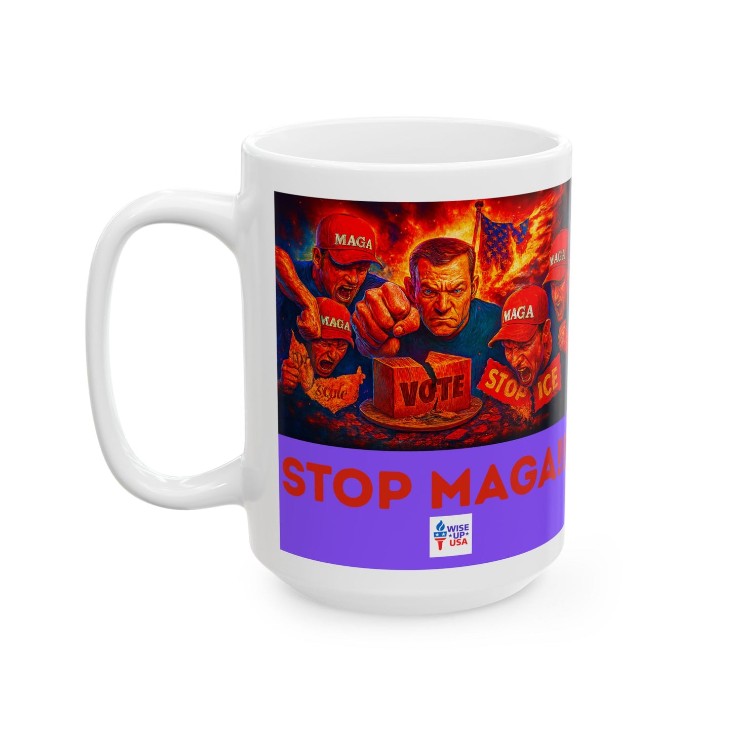 Ceramic Mug, Stop Maga in '26, Election Decor, Get MAGA Out, Midterms 26, Political Coffee Cup, Stop Trump, stop Maga, MAGA