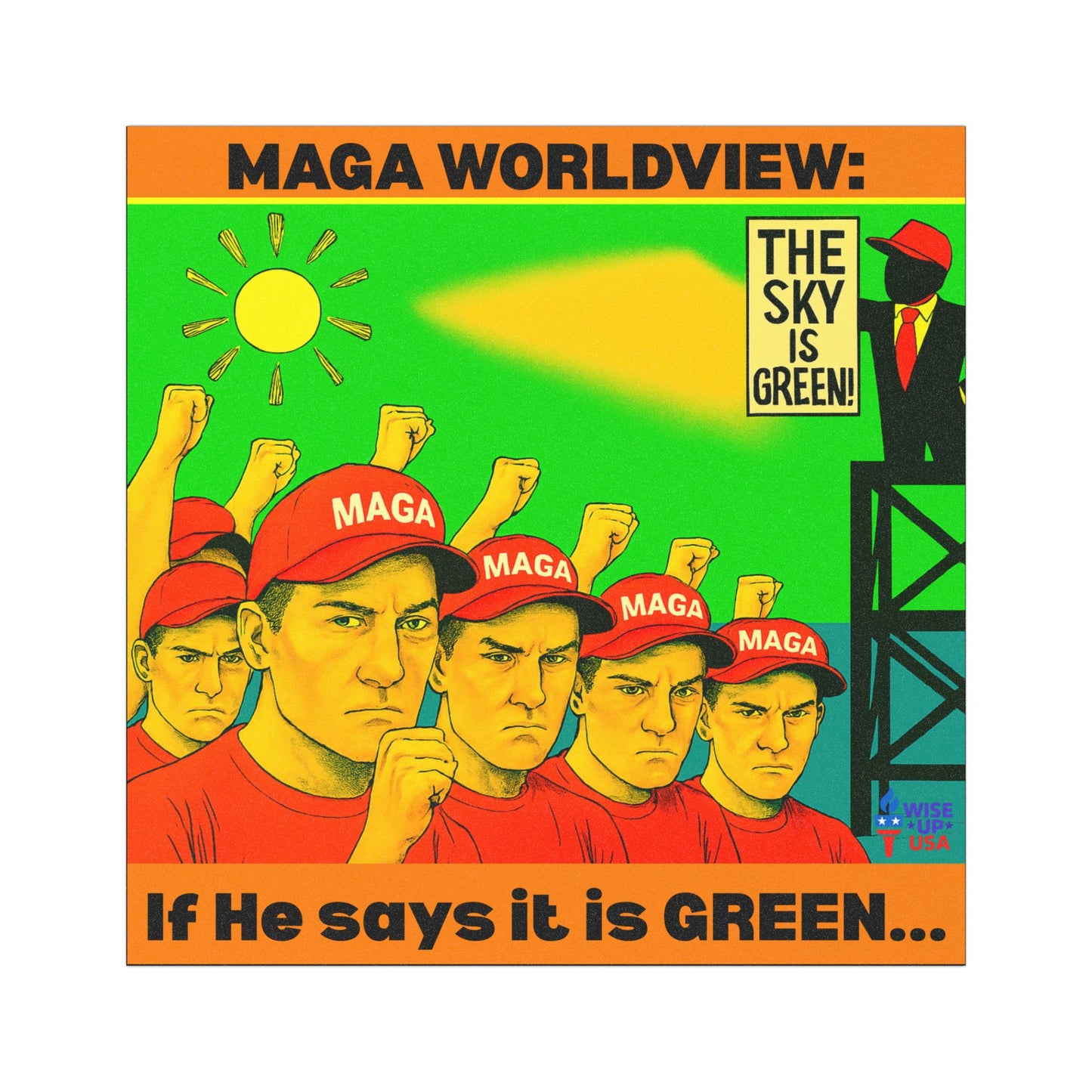Political Car/Refrigerator Magnets, The Sky is Green, Midterms 26, Election Decor, Out with Republicans, Gift for Activists, Out with MAGA
