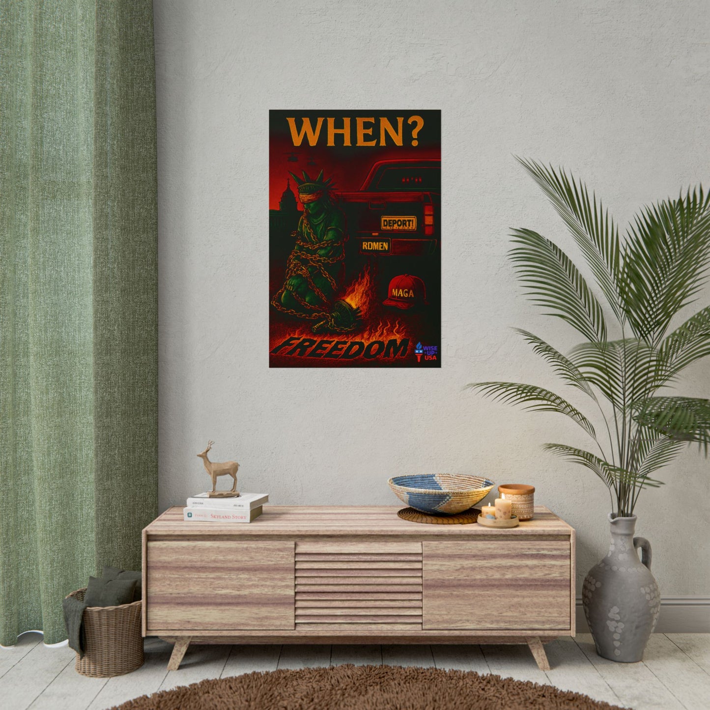 Protest Poster, Stolen Liberty design, Activist Art, Bold Political Message, Election Season Sign, We cannot back down, Stop MAGA, Stop This