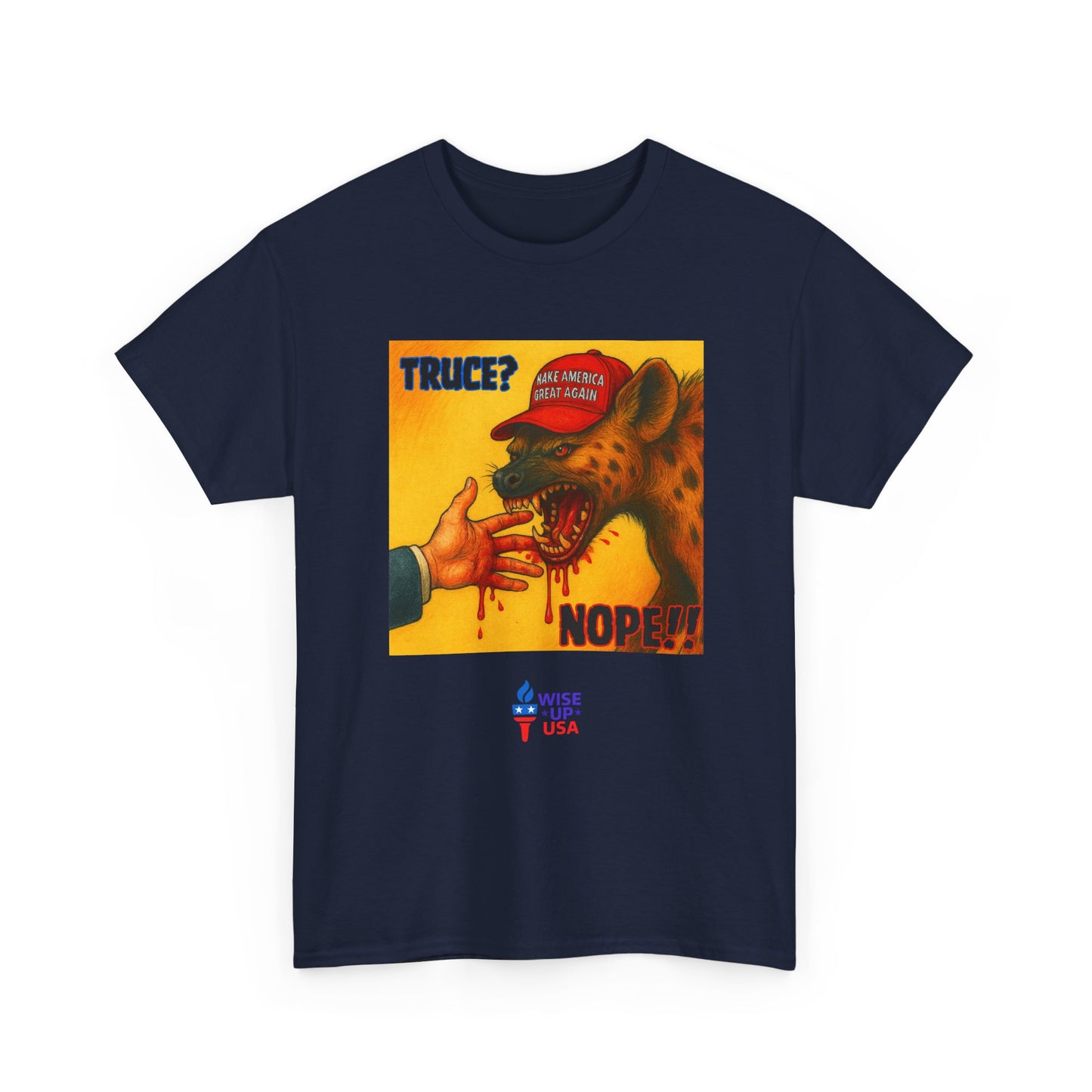 No Truce Unisex Heavy Cotton Tee, Election Day Apparel Activists, Against Trump, Republicans, and MAGA, Resistance, Don't Back Down. No MAGA