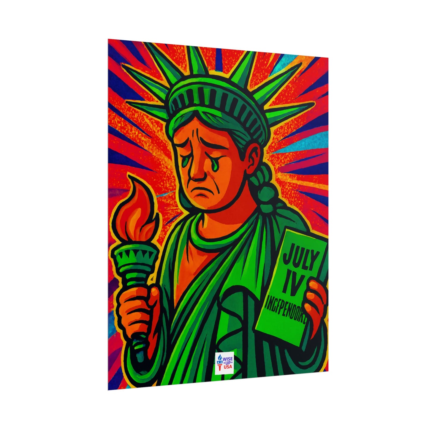 Colorful Protest Art Poster, Trump Shamed Statue of Liberty, Activism Wall Art, Educational Prints, Gift for Teachers and Students