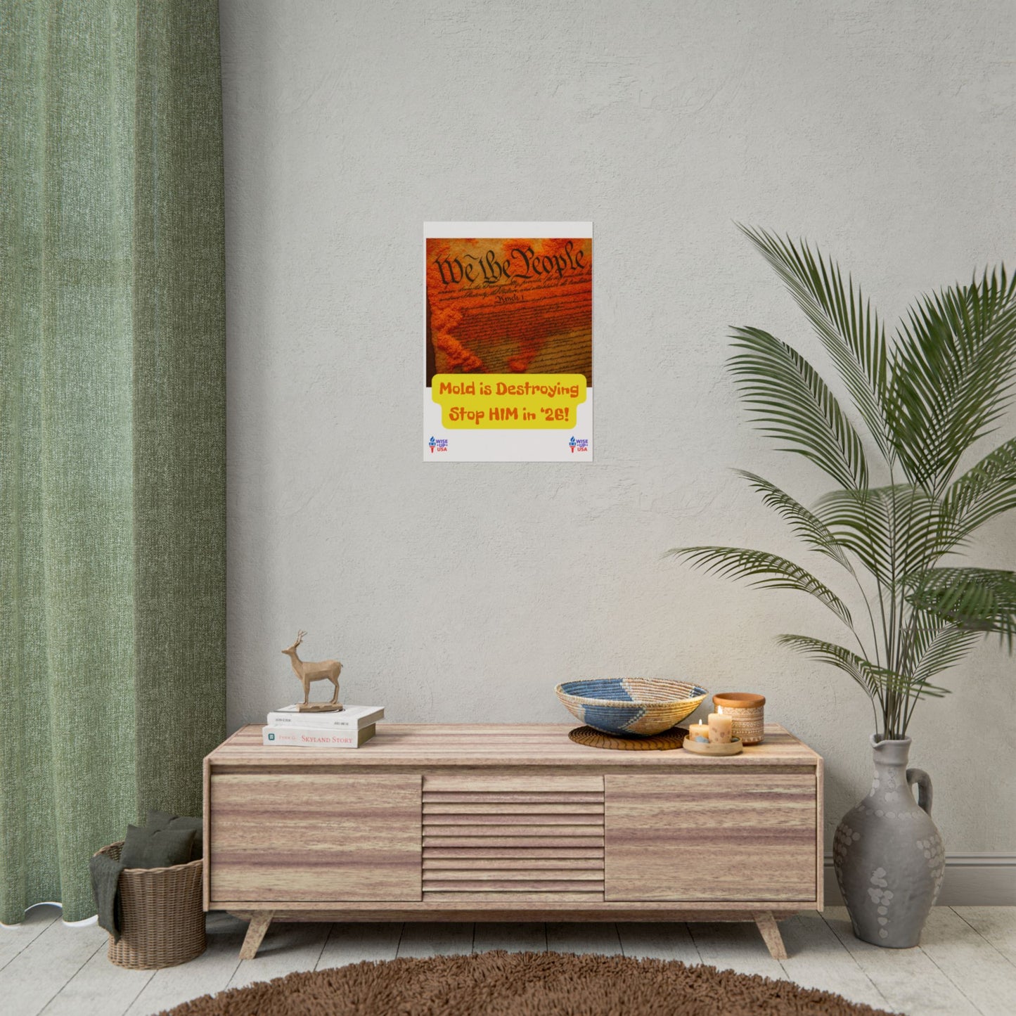 Colorful Protest Art Poster, Mold in Constitution, Activism Wall Art, Political Prints, Corrupt Congress, Midterm Elections, oust elite