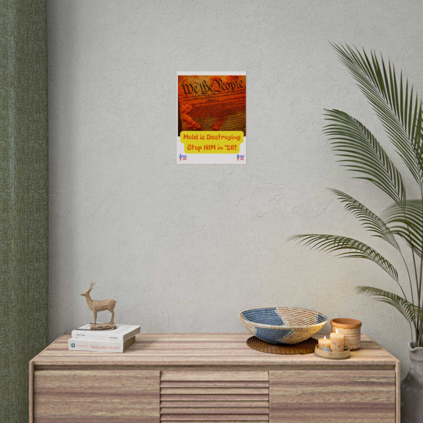 Colorful Protest Art Poster, Mold in Constitution, Activism Wall Art, Political Prints, Corrupt Congress, Midterm Elections, oust elite