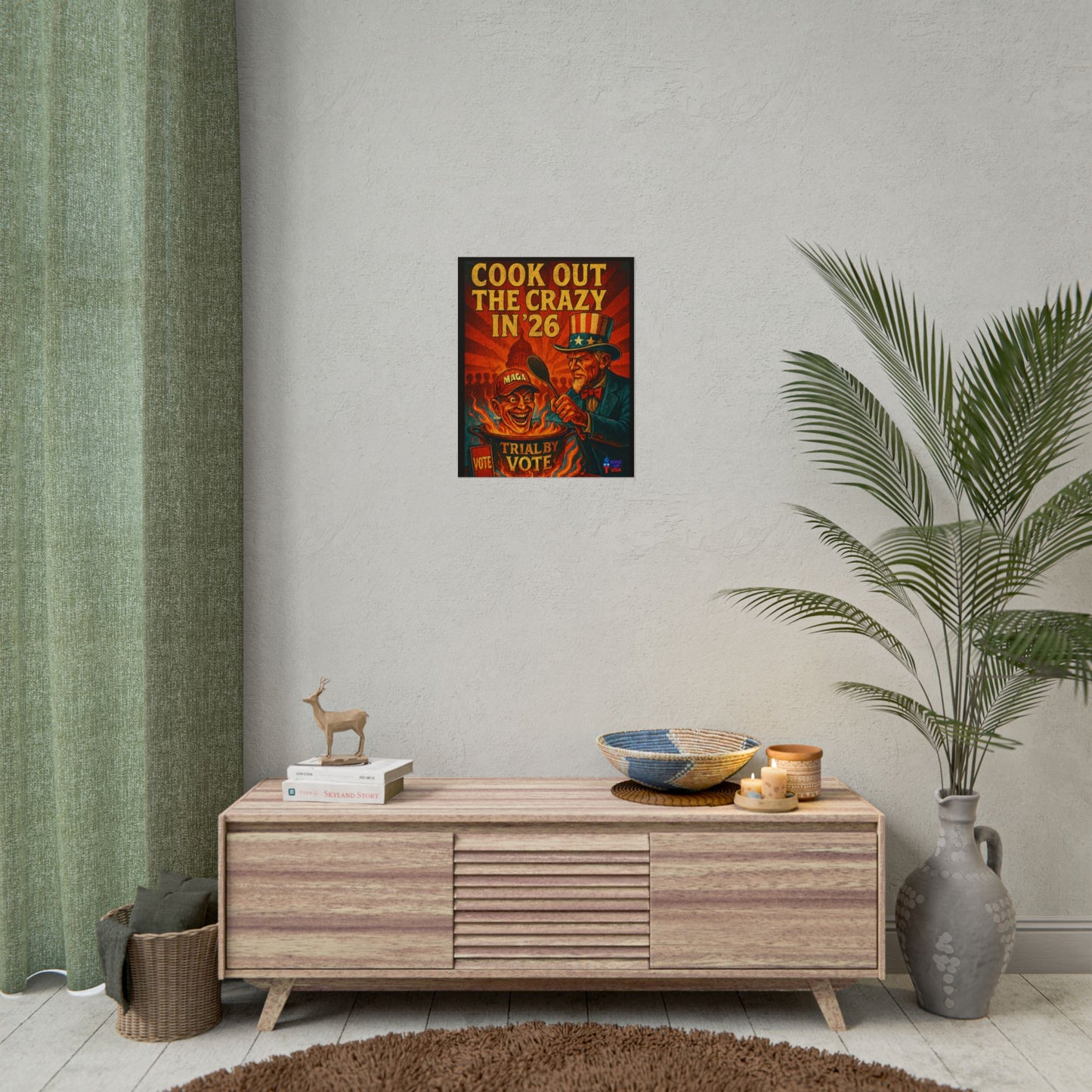 Political Protest Poster, USA Election Voting Out MAGA People 2026, Activist Art Print, Resistance Rally Sign, Patriotic Home Decor,