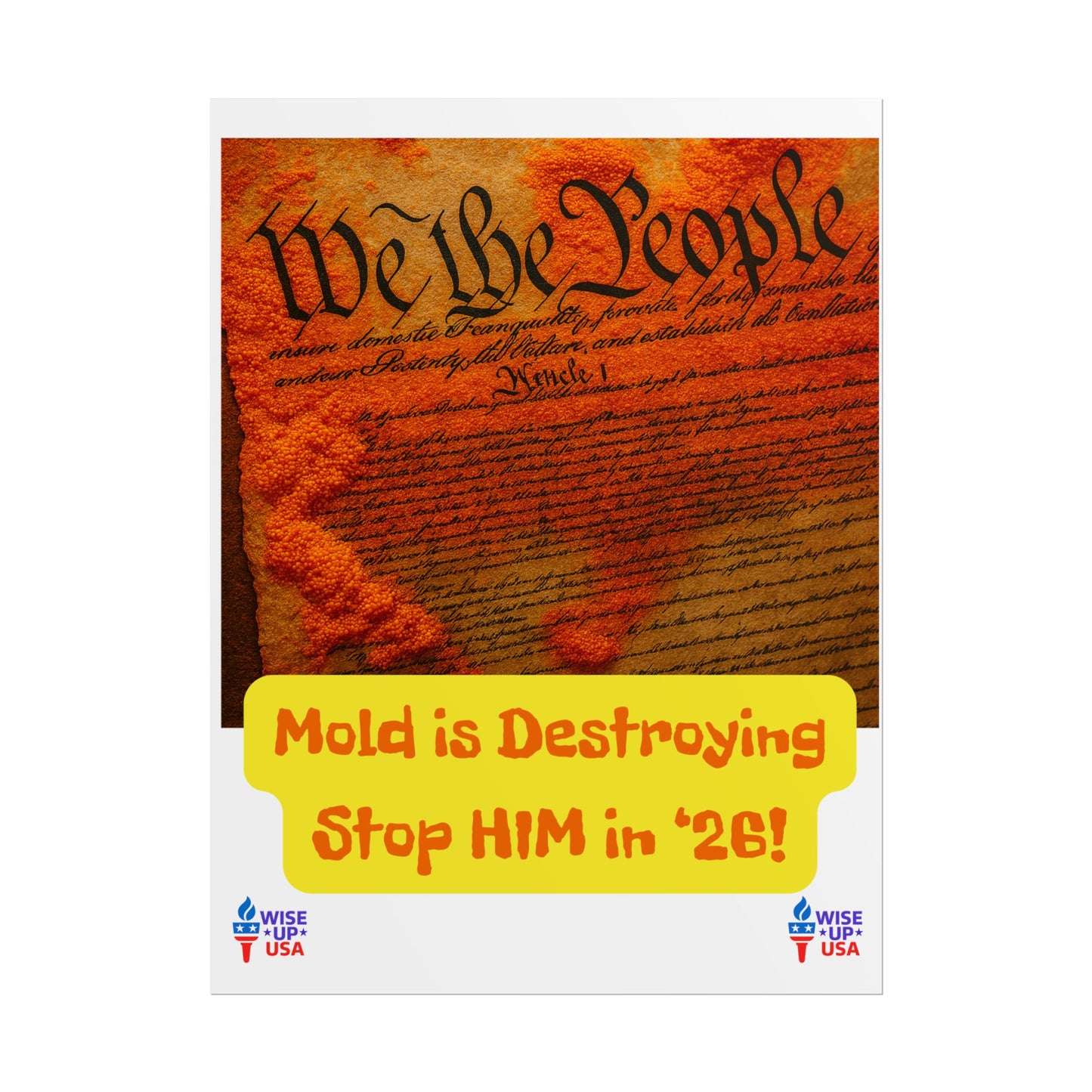 Colorful Protest Art Poster, Mold in Constitution, Activism Wall Art, Political Prints, Corrupt Congress, Midterm Elections, oust elite
