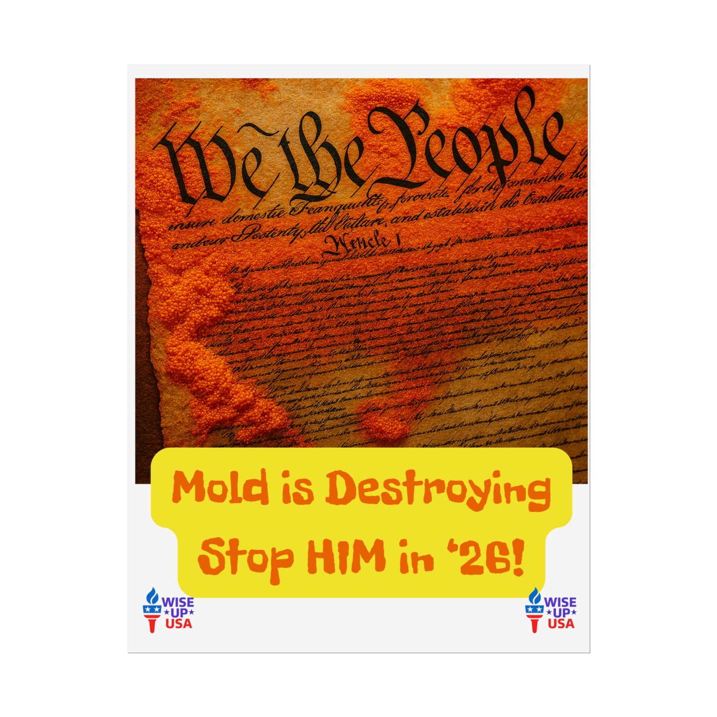 Colorful Protest Art Poster, Mold in Constitution, Activism Wall Art, Political Prints, Corrupt Congress, Midterm Elections, oust elite