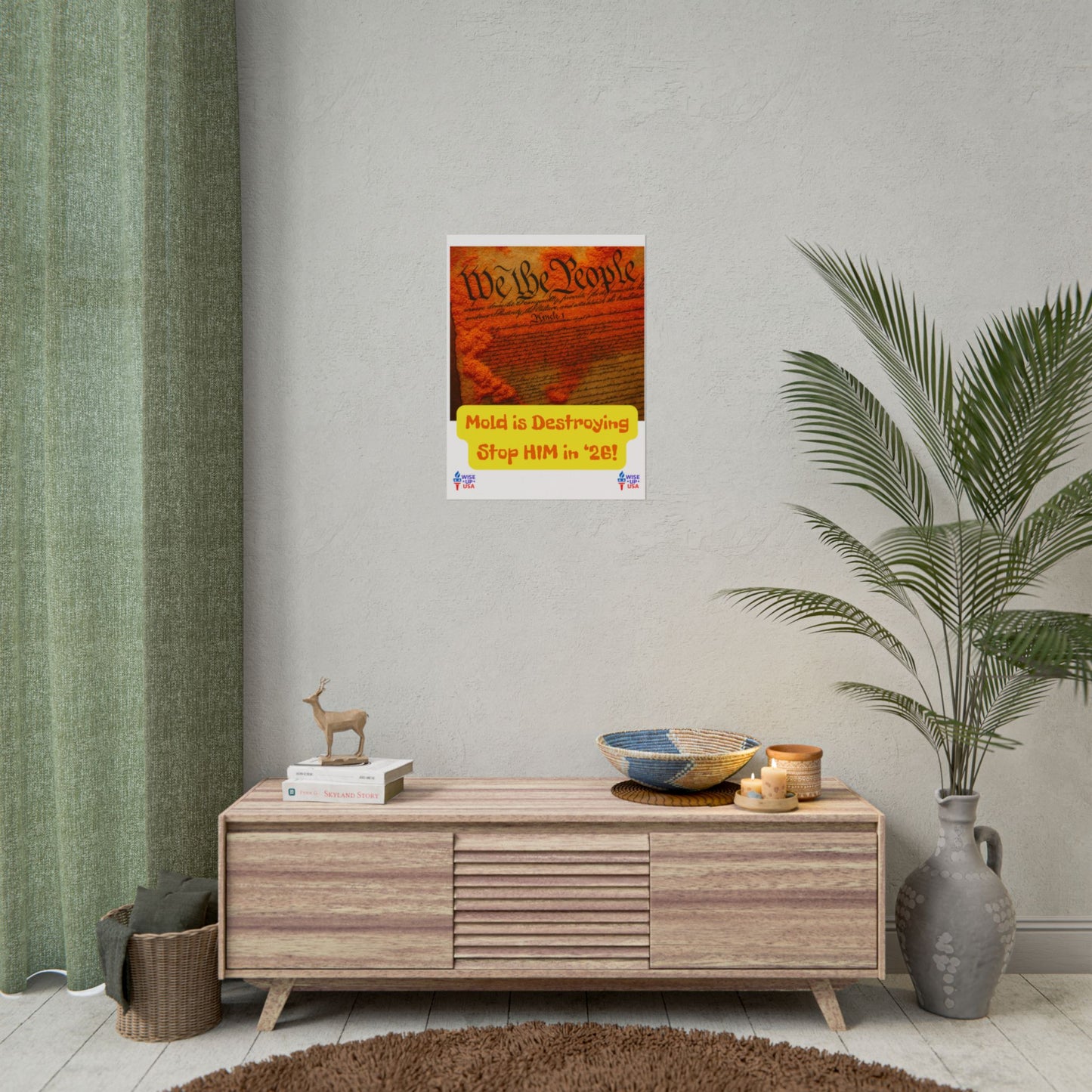 Colorful Protest Art Poster, Mold in Constitution, Activism Wall Art, Political Prints, Corrupt Congress, Midterm Elections, oust elite