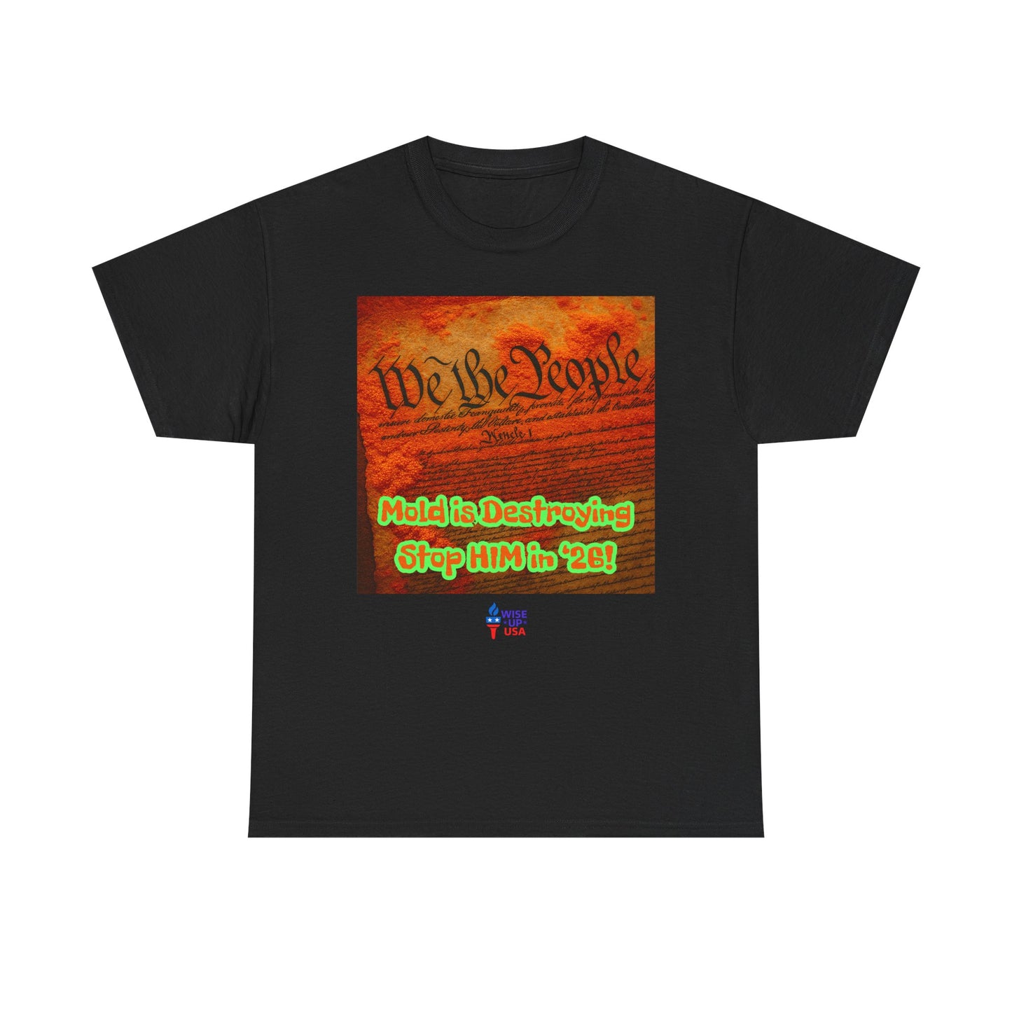 Unisex Heavy Cotton Tee with Stop Him '26, Design, Election Day Apparel, Revolution, Gift for Activists, Midterm 26, Destroy Constitution