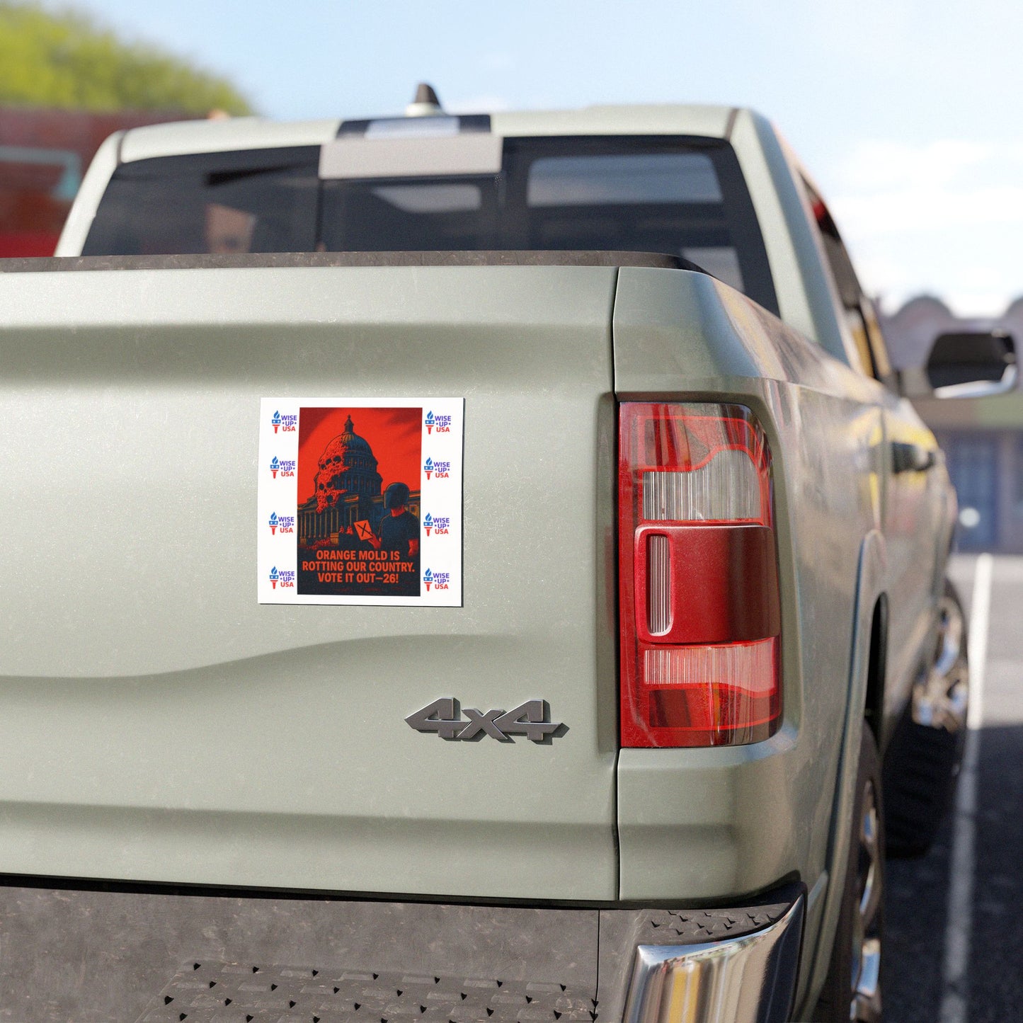 Political Refrigerator/Car Magnets, USA Election Decor, Rotting Country, Activists, Vote OUT the Orange Mold, Wise Up USA, Midterm Elections