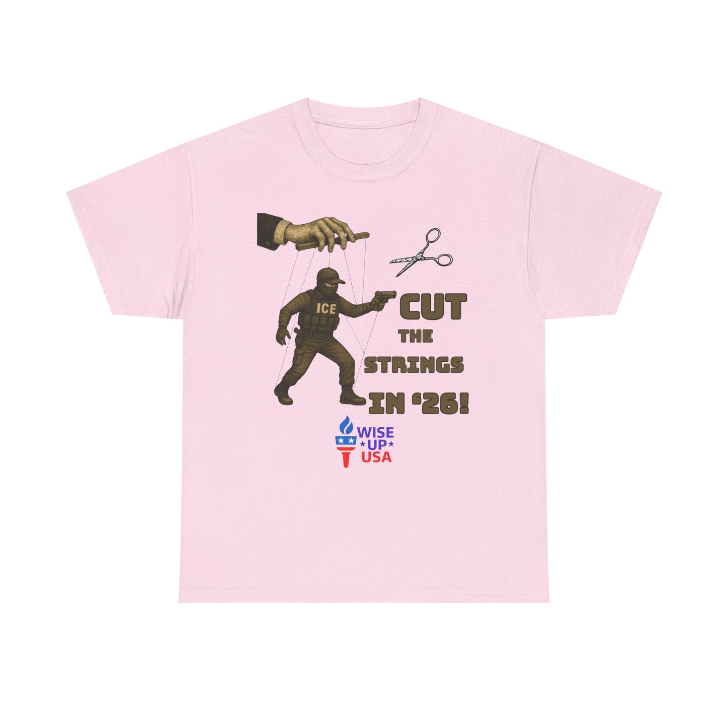 Cut the Strings in '26 Design, Midterm Election Shirt, Election Day Apparel, USA Pride Tee, Gift for Activists, Unisex Heavy cotton tee