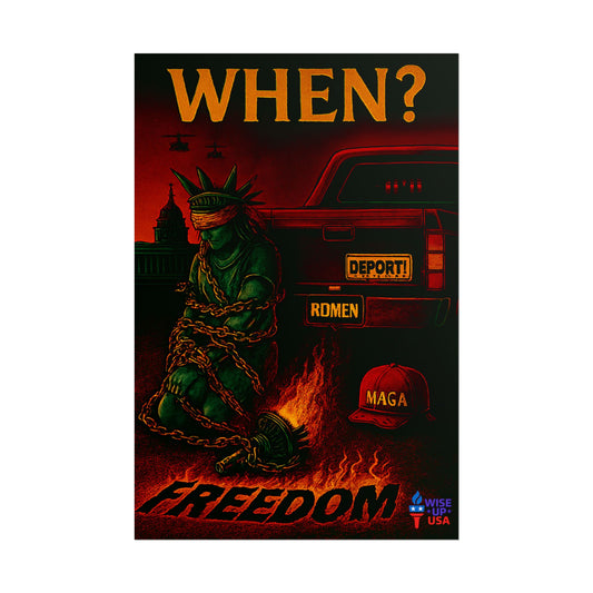 Protest Poster, Stolen Liberty design, Activist Art, Bold Political Message, Election Season Sign, We cannot back down, Stop MAGA, Stop This