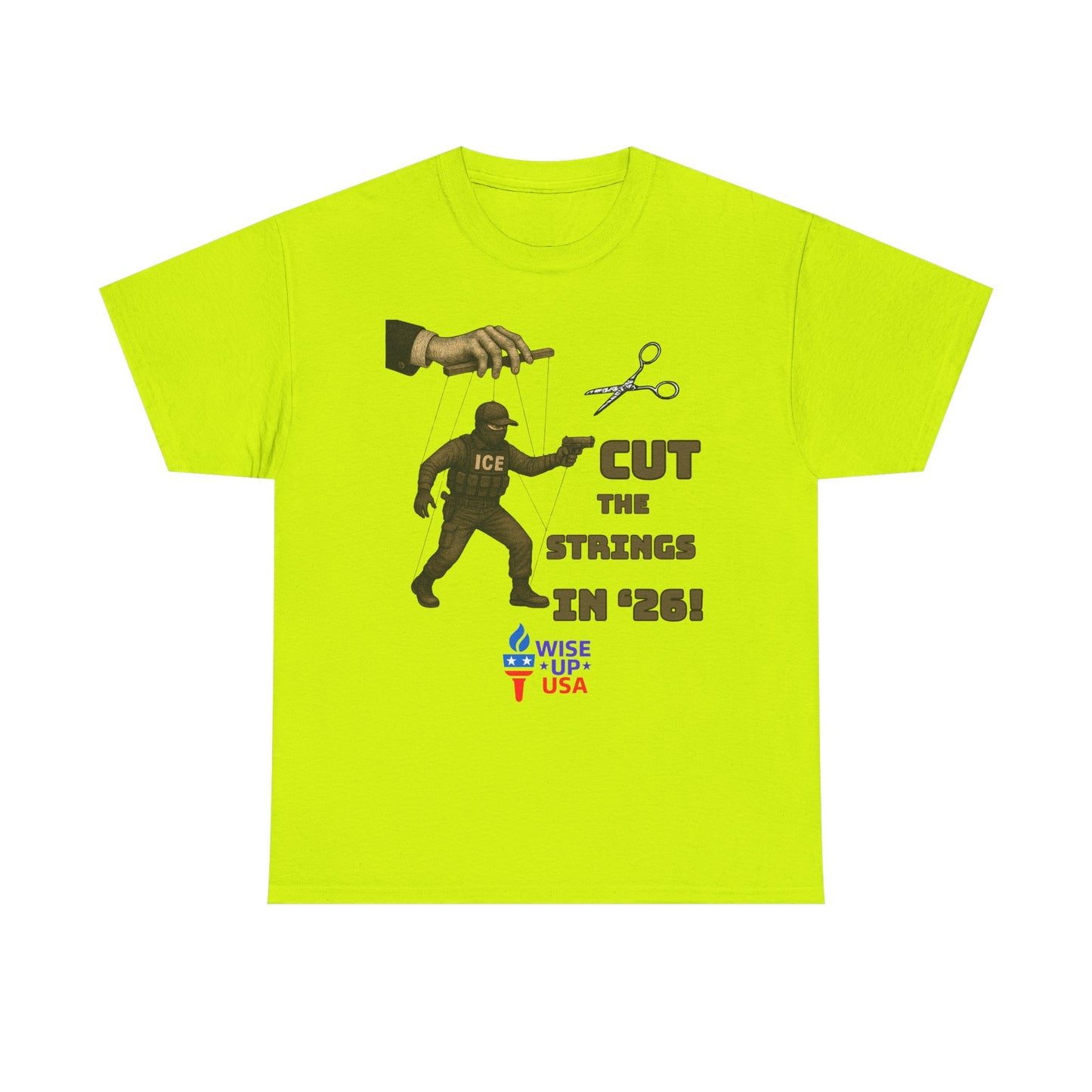 Cut the Strings in '26 Design, Midterm Election Shirt, Election Day Apparel, USA Pride Tee, Gift for Activists, Unisex Heavy cotton tee