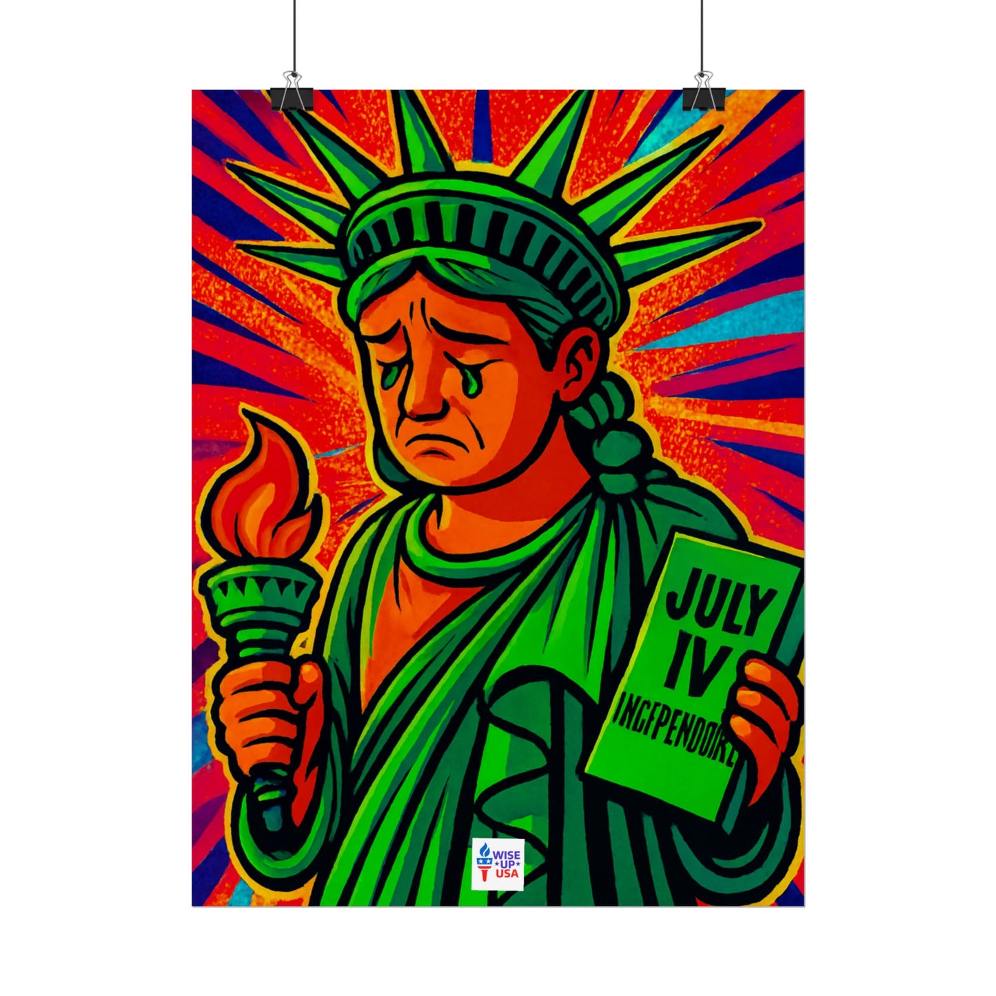 Colorful Protest Art Poster, Trump Shamed Statue of Liberty, Activism Wall Art, Educational Prints, Gift for Teachers and Students