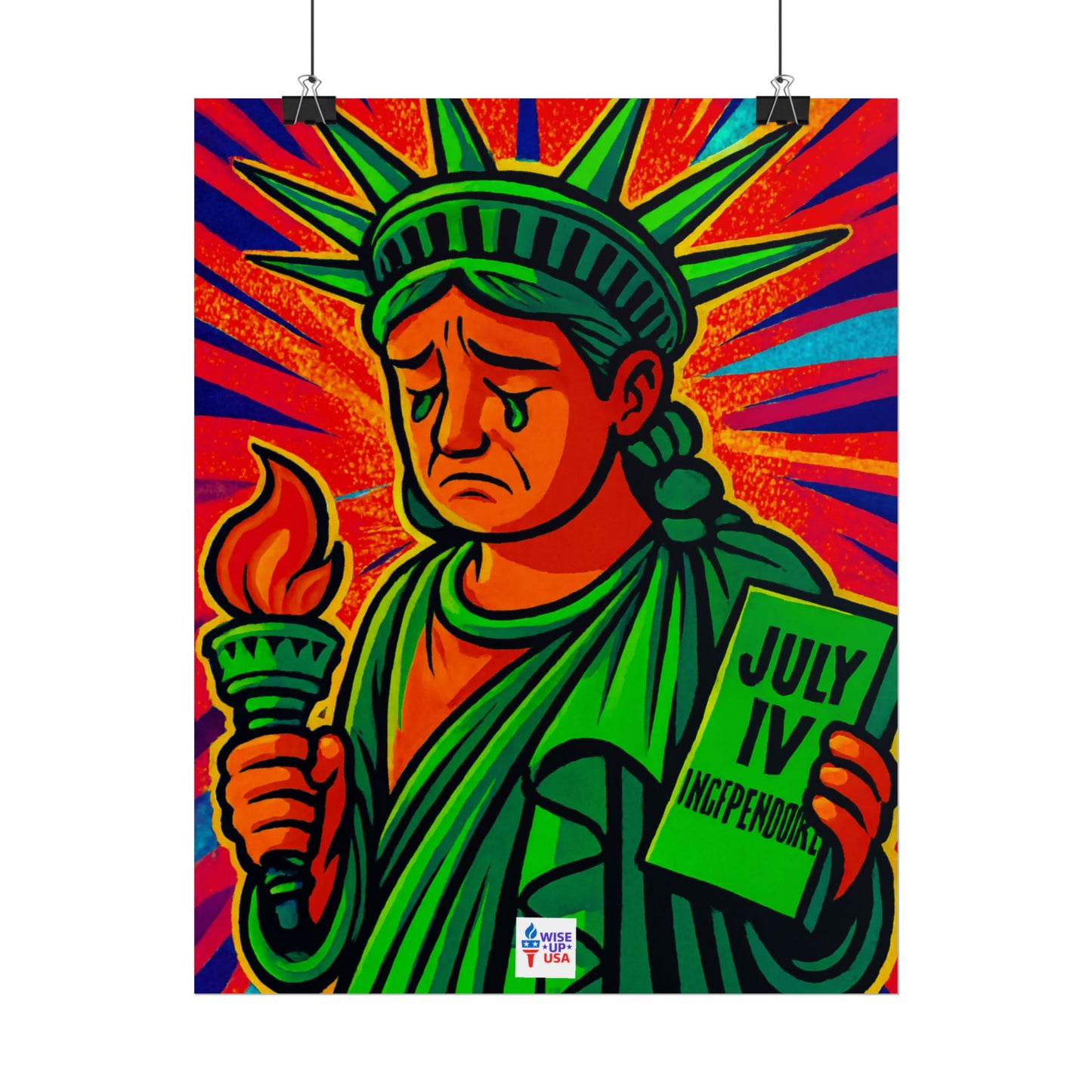 Colorful Protest Art Poster, Trump Shamed Statue of Liberty, Activism Wall Art, Educational Prints, Gift for Teachers and Students
