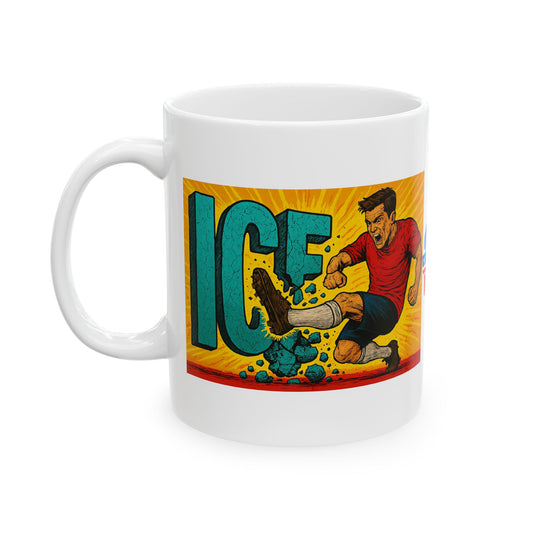 Ceramic Mug, Kick Ice in 26, Election Decor, Wise Up USA, Activist, Midterms 26, Political Coffee Cup, Stop Ice Raids, treat Immigrants fair