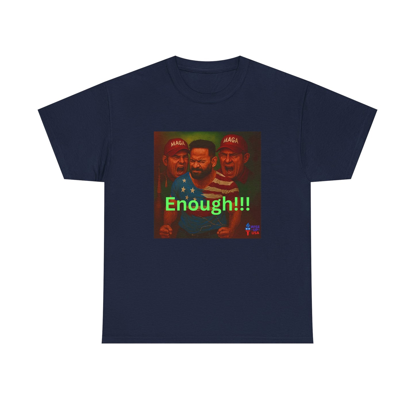 Enough 2 MAGA! Unisex Heavy Cotton Tee, Election Day Apparel Activists, Against Trump, Republicans, and MAGA, Resistance, No MAGA,