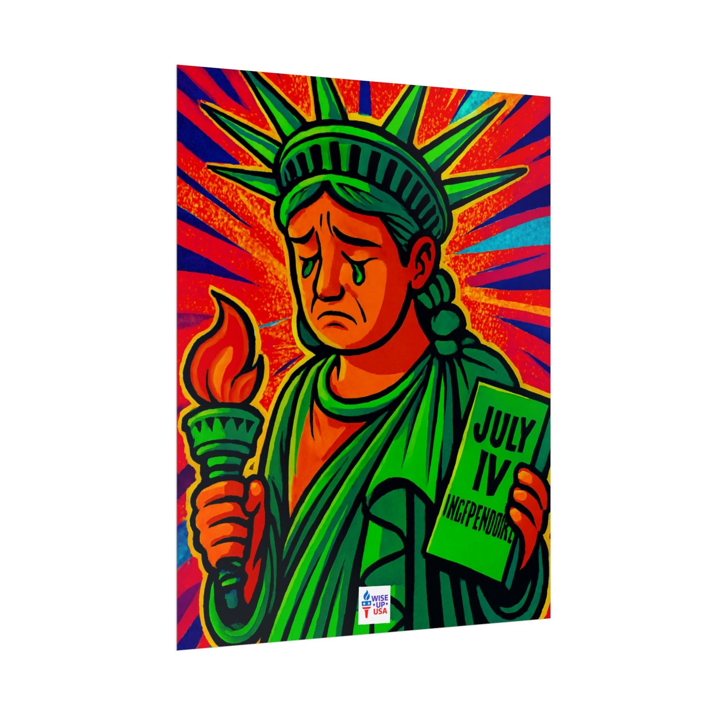 Colorful Protest Art Poster, Trump Shamed Statue of Liberty, Activism Wall Art, Educational Prints, Gift for Teachers and Students