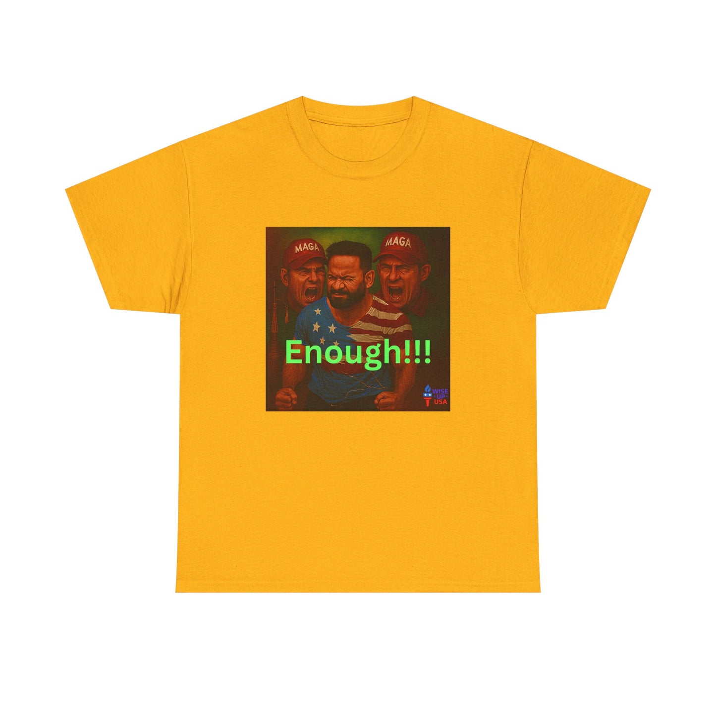 Enough 2 MAGA! Unisex Heavy Cotton Tee, Election Day Apparel Activists, Against Trump, Republicans, and MAGA, Resistance, No MAGA,