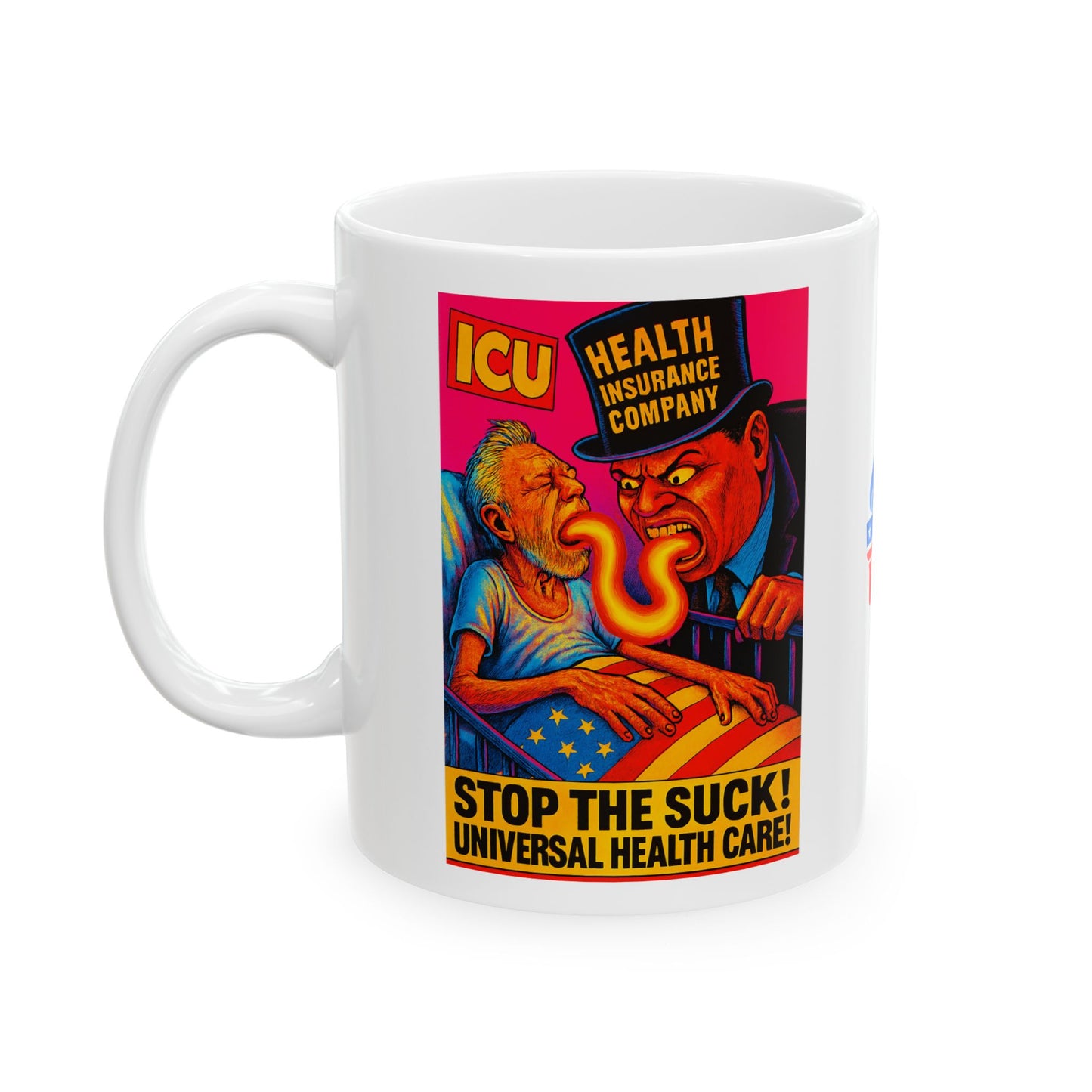 Ceramic Mug, Stop the Suck in 26, Election Decor, Wise Up USA, Activist, Midterms 26, Political Coffee Cup, Protester Present, Universal