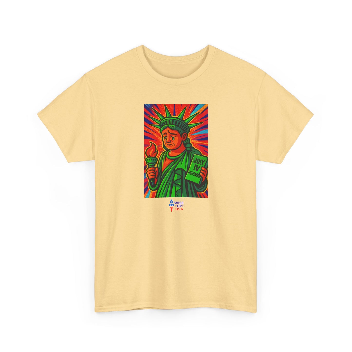 Unisex Heavy Cotton Tee with Patriotic, Trump Shamed Statue, Design, Election Day Apparel, Revolution, Gift for Activists, Midterm 26