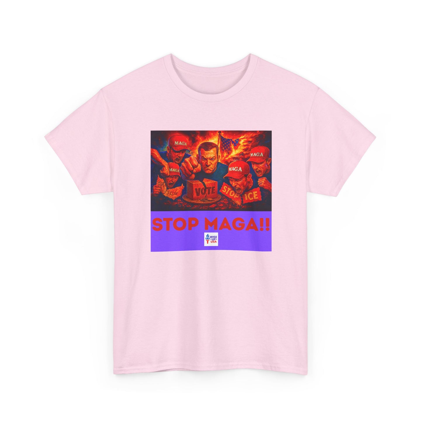 STOP MAGA '26 Unisex Heavy Cotton Tee - Election Day Apparel, Stop Trump - Gift for Activists, Midterm 26 - Rid of Republicans, Stop ICE,