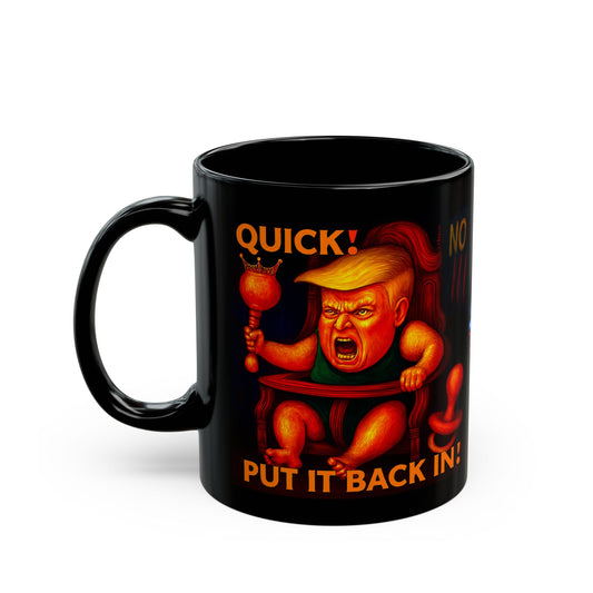 Stop Trump Black Mug for Patriots, Political Activists, Coffee Lovers, Drinkware, Gift for Political Activists, 11oz & 15oz Sizes