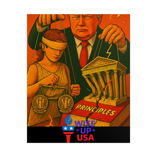 Protest Poster, Supreme Court Puppets Design, Activist Wall Art, Bold Political Message, Dorm Room Decor, Office Art, Election Season Sign
