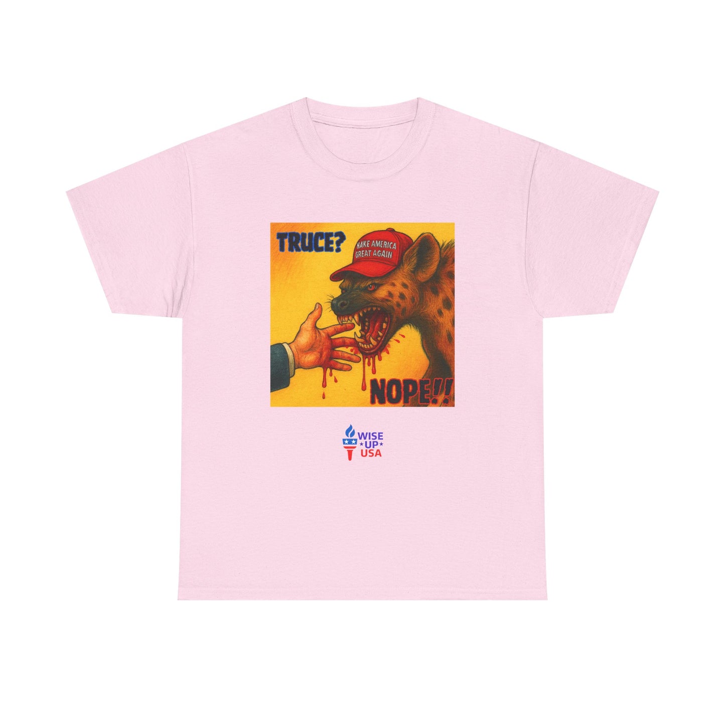 No Truce Unisex Heavy Cotton Tee, Election Day Apparel Activists, Against Trump, Republicans, and MAGA, Resistance, Don't Back Down. No MAGA