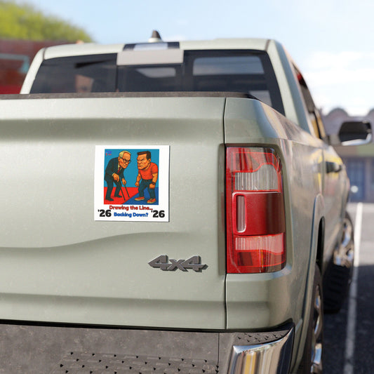 Political Car Magnets, USA Election Decor, Fun Vehicle Accessory, Gift for Activists, Draw the Line 26, Wise Up USA, Midterm Elections