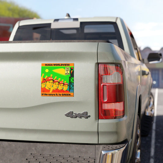 Political Car/Refrigerator Magnets, The Sky is Green, Midterms 26, Election Decor, Out with Republicans, Gift for Activists, Out with MAGA