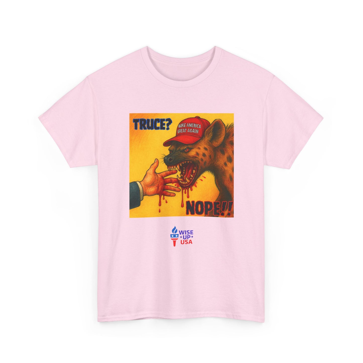 No Truce Unisex Heavy Cotton Tee, Election Day Apparel Activists, Against Trump, Republicans, and MAGA, Resistance, Don't Back Down. No MAGA