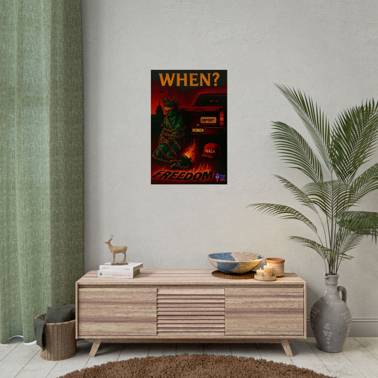 Protest Poster, Stolen Liberty design, Activist Art, Bold Political Message, Election Season Sign, We cannot back down, Stop MAGA, Stop This