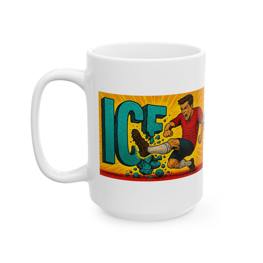 Ceramic Mug, Kick Ice in 26, Election Decor, Wise Up USA, Activist, Midterms 26, Political Coffee Cup, Stop Ice Raids, treat Immigrants fair