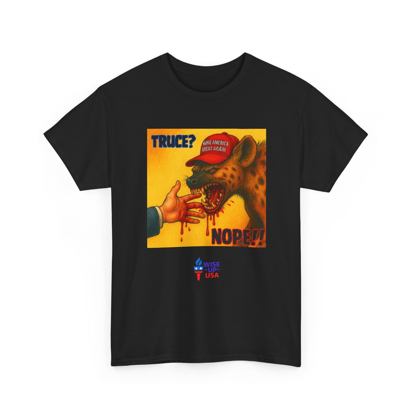 No Truce Unisex Heavy Cotton Tee, Election Day Apparel Activists, Against Trump, Republicans, and MAGA, Resistance, Don't Back Down. No MAGA