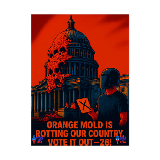 Colorful Protest Art Poster, Capitol Mold in 26, Activism Wall Art, Political Prints, Universal Health Care, Midterm Elections, oust elite