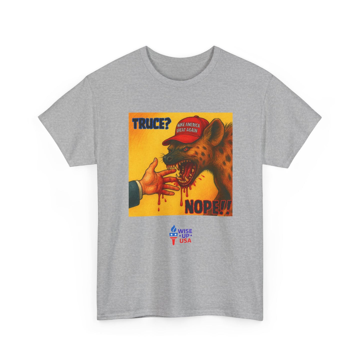 No Truce Unisex Heavy Cotton Tee, Election Day Apparel Activists, Against Trump, Republicans, and MAGA, Resistance, Don't Back Down. No MAGA