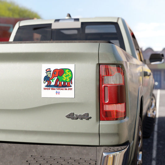Political Car Magnets, USA Election Decor, Fun Vehicle Accessory, Gift for Activists, Stop the Steal in 26, Wise Up USA, Midterm Elections