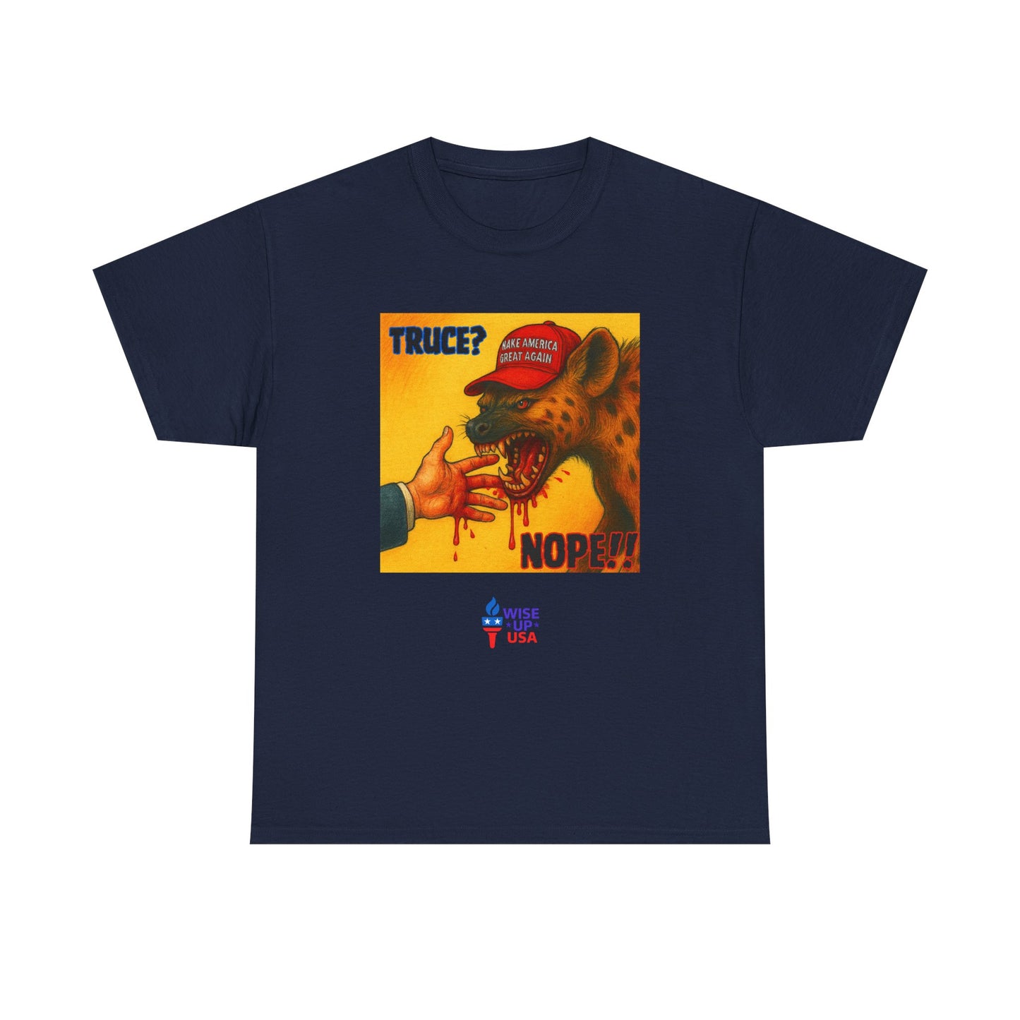 No Truce Unisex Heavy Cotton Tee, Election Day Apparel Activists, Against Trump, Republicans, and MAGA, Resistance, Don't Back Down. No MAGA