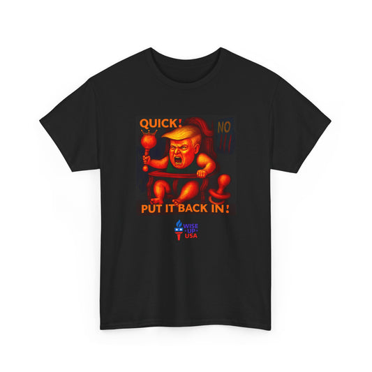 Hush Trump Unisex Heavy Cotton Tee, Election Day Apparel Activists, Against Trump, Republicans, and MAGA, Resistance,  Shut Trump Up