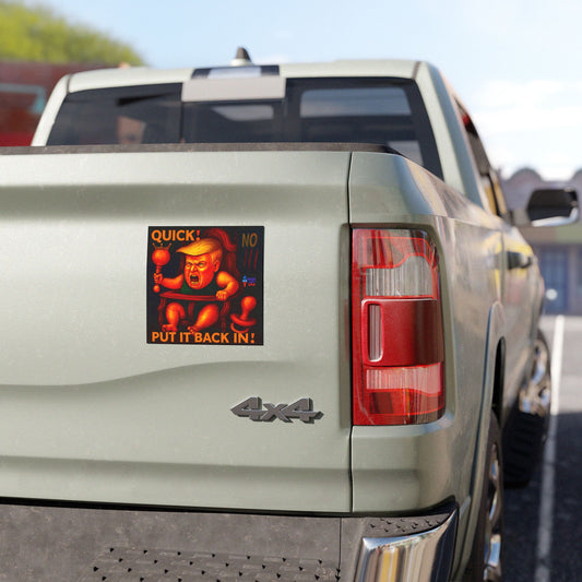Political Refrigerator/Car Magnets, Hush Baby Trump, , Activist Gift , Stop Trump, Wise Up USA, Midterm Elections, Vote '26, Stop MAGA