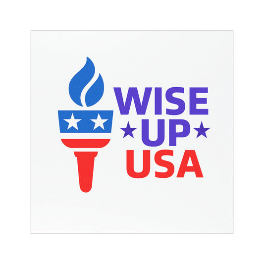 Wise Up USA. Political Car Magnets, USA, Fun Vehicle Accessory, Gift for Activists, , Midterm Elections, Revolution in thinking